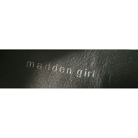 Steve Madden Girl Boot Booties Eliot ELIO0J1 WO 9M Black Strap Buckle Heel Shoes - Picture 11 of 12